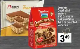 Super King Markets Loacker Quadratini Wafers or Balconi Cakes offer