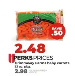 Hy-Vee Grimmway Farms baby carrots offer