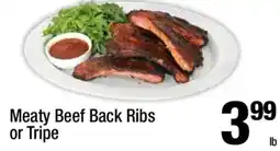Super King Markets Meaty Beef Back Ribs or Tripe offer