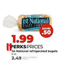 Hy-Vee 1st National refrigerated bagels offer