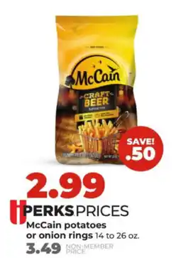 Hy-Vee McCain potatoes or onion rings offer