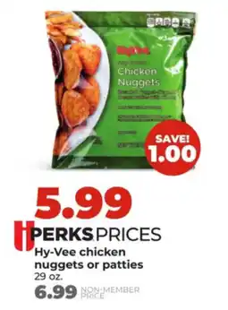Hy-Vee Hy-Vee chicken nuggets or patties offer