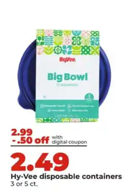 Hy-Vee Hy-Vee disposable containers offer