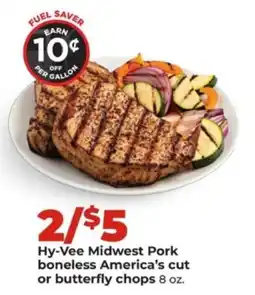 Hy-Vee Hy-Vee Midwest Pork boneless America's cut or butterfly chops offer