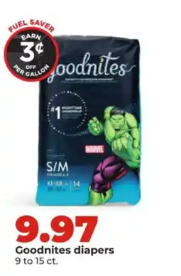 Hy-Vee Goodnites diapers offer
