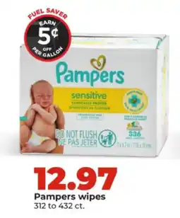 Hy-Vee Pampers wipes offer