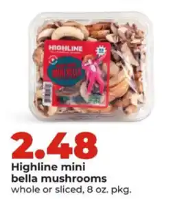 Hy-Vee Highline mini bella mushrooms offer