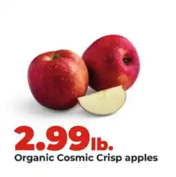 Hy-Vee Organic Cosmic Crisp apples offer