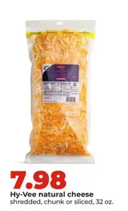 Hy-Vee Hy-Vee natural cheese offer