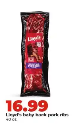 Hy-Vee Lloyd's baby back pork ribs offer