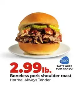 Hy-Vee Hormel Always Tender Boneless Pork Shoulder Roast offer