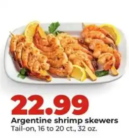 Hy-Vee Argentine shrimp skewers offer