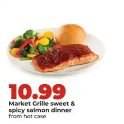 Hy-Vee Market Grille sweet & spicy salmon dinner offer