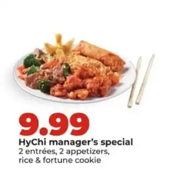 Hy-Vee HyChi manager's special offer
