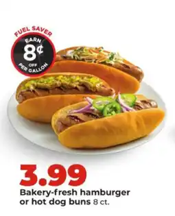 Hy-Vee Bakery-fresh hamburger or hot dog buns offer