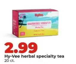 Hy-Vee Hy-Vee herbal specialty tea offer