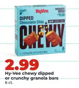 Hy-Vee Hy-Vee chewy dipped or crunchy granola bars offer