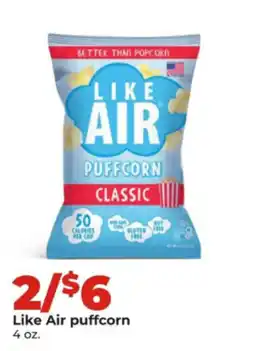 Hy-Vee Like Air puffcorn offer