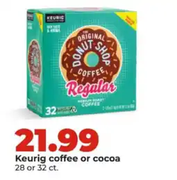 Hy-Vee Keurig coffee or cocoa offer