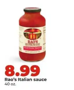Hy-Vee Rao's Italian sauce offer