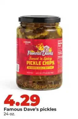 Hy-Vee Famous Dave's pickles offer