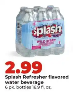 Hy-Vee Splash Refresher flavored water beverage offer