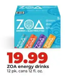 Hy-Vee Zoa energy drinks offer