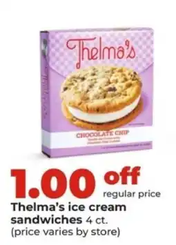 Hy-Vee Thelma's ice cream sandwiches offer