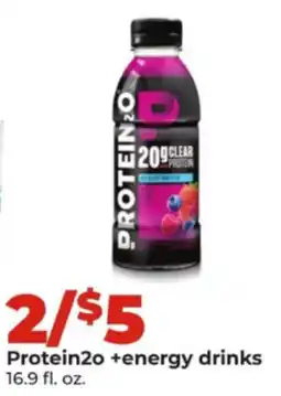 Hy-Vee Protein2o +energy drinks offer