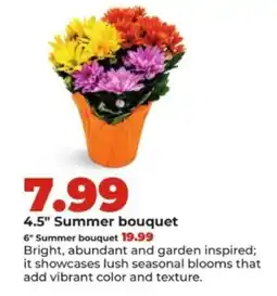 Hy-Vee 4.5" Summer bouquet offer
