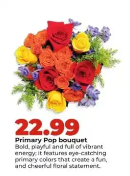 Hy-Vee Primary Pop bouquet offer