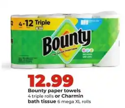 Hy-Vee Bounty paper towels offer