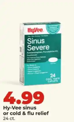 Hy-Vee Hy-Vee sinus or cold & flu relief offer