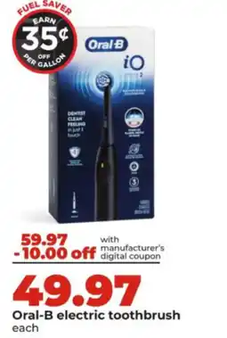 Hy-Vee Oral-B electric toothbrush offer