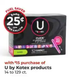 Hy-Vee U by Kotex products offer