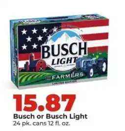 Hy-Vee Busch or Busch Light offer