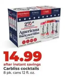 Hy-Vee Carbliss cocktails offer
