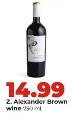 Hy-Vee Z. Alexander Brown wine offer