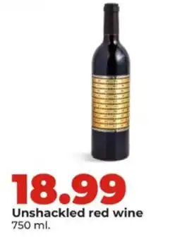Hy-Vee Unshackled red wine offer