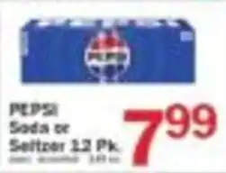 Food Bazaar Pepsi soda or seltzer offer