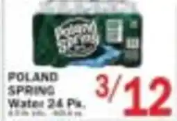 Food Bazaar Poland spring water offer