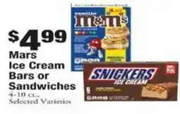Payless Mars Ice Cream Bars or Sandwiches offer