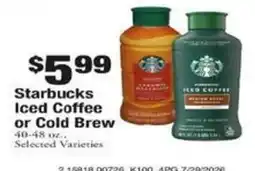 Payless Starbucks Iced Coffee or Cold Brew offer