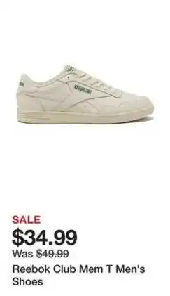 Kohl's Reebok Club Mem T Men's Shoes offer