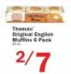 Food Bazaar Thomas' original english muffins 6 pack offer