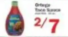 Food Bazaar Ortega Taco Sauce offer