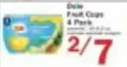 Food Bazaar Dole Fruit Cups offer