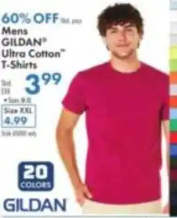 Boscov's Gildan ultra cotton t-shirts offer