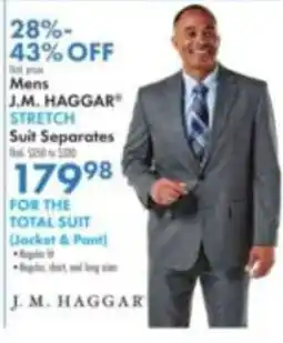 Boscov's J.M. Haggard stretch suit separates offer