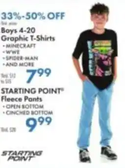 Boscov's Starting Point Graphic T-Shirts offer